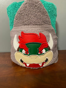 Embroidered Character Hooded Towel