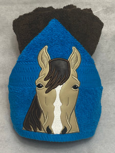 Horse Character Hooded Towel