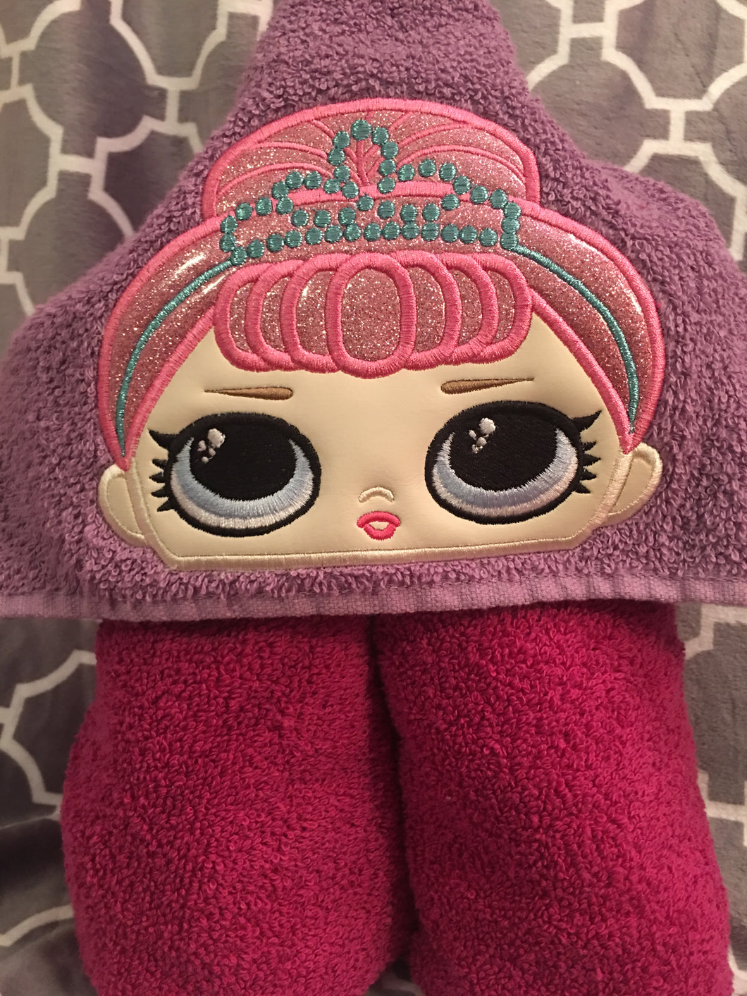 Doll Character Hooded Towel