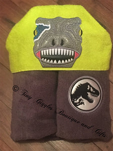 Dinosaur Character Hooded Towel