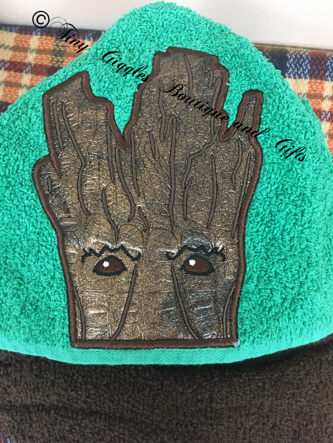 Tree Character Hooded Towel