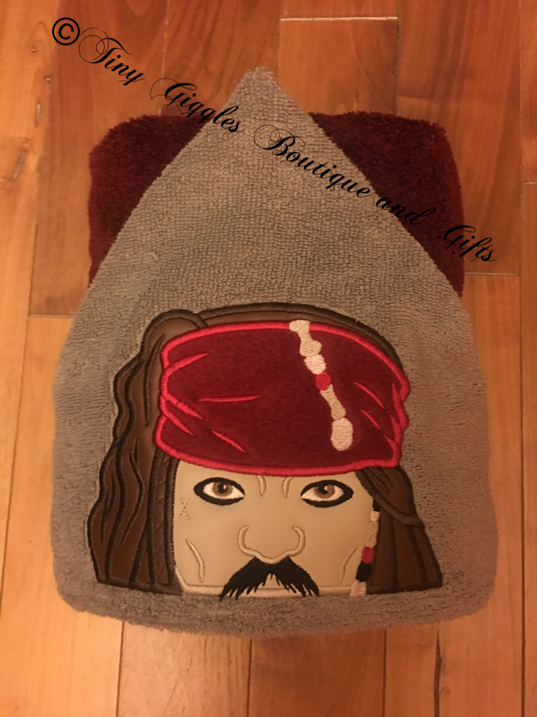 Pirate Character Hooded Towel